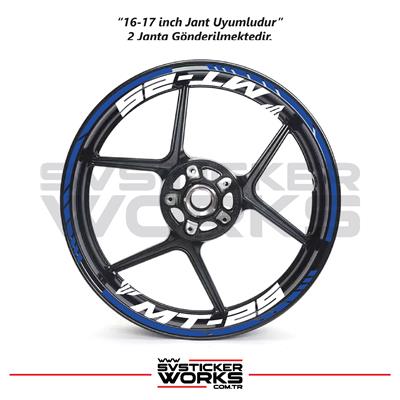 YAMAHA MT-25 Jant Sticker Dış Ve İç Set Sticker Jant Şeridi