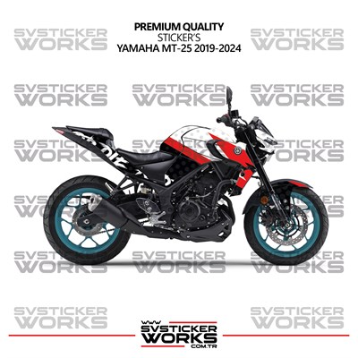 Yamaha MT-25 Kaplama Sticker Ride Or Die Design Motor Kaplama Modeli Hazır Kit 2019-2024 Uyumlu 