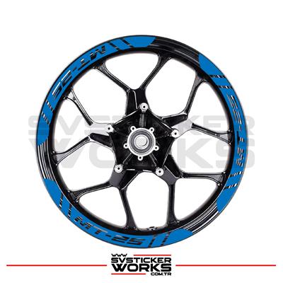 Yamaha MT25 Jant Şeridi Geniş Sticker Dıştan İçe Kaliteli Yüksek Yapışkanlı Sticker