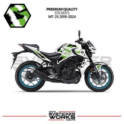 YAMAHA MT25 Kaplama Sticker Air Brush Motor Kaplama Modeli Hazır Kit 2019 / 2024 Uyumlu