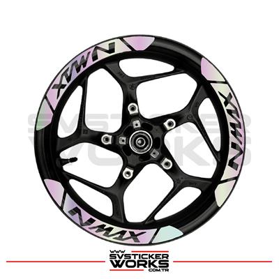 Yamaha Nmax Jant Şeridi Geniş Sticker Dıştan İçe Kaliteli Yüksek Yapışkanlı Sticker