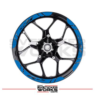 Yamaha R25 Jant Şeridi Geniş Sticker Dıştan İçe Kaliteli Yüksek Yapışkanlı Sticker
