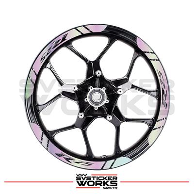 Yamaha R25 Jant Şeridi Geniş Sticker Dıştan İçe Kaliteli Yüksek Yapışkanlı Sticker