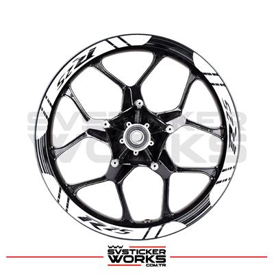 Yamaha R25 Jant Şeridi Geniş Sticker Dıştan İçe Kaliteli Yüksek Yapışkanlı Sticker