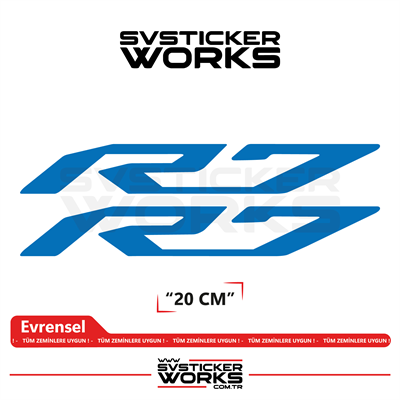 Yamaha R7 Uyumlu Yazı Sticker – Yüksek Kalite Özel Kesim Folyo (2li Set)