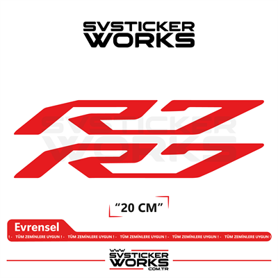 Yamaha R7 Uyumlu Yazı Sticker – Yüksek Kalite Özel Kesim Folyo (2li Set)
