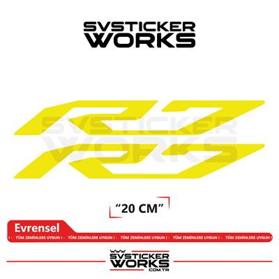 Yamaha R7 Uyumlu Yazı Sticker – Yüksek Kalite Özel Kesim Folyo (2li Set)