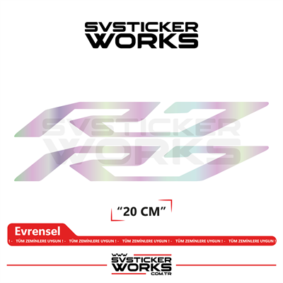 Yamaha R7 Uyumlu Yazı Sticker – Yüksek Kalite Özel Kesim Folyo (2li Set)