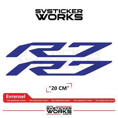 Yamaha R7 Uyumlu Yazı Sticker – Yüksek Kalite Özel Kesim Folyo (2li Set)