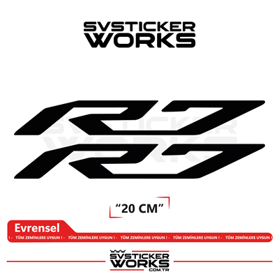 Yamaha R7 Uyumlu Yazı Sticker – Yüksek Kalite Özel Kesim Folyo (2li Set)