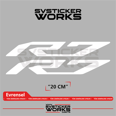 Yamaha R7 Uyumlu Yazı Sticker – Yüksek Kalite Özel Kesim Folyo (2li Set)