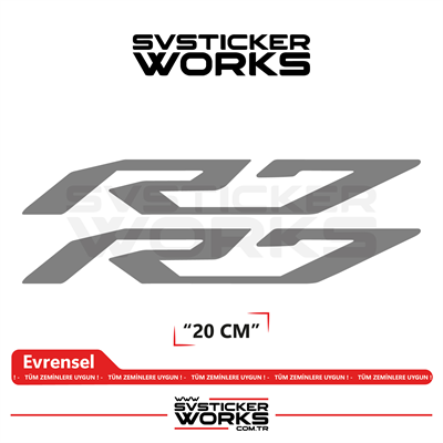 Yamaha R7 Uyumlu Yazı Sticker – Yüksek Kalite Özel Kesim Folyo (2li Set)