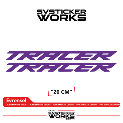 Yamaha Tracer 7 / 9 / GT Uyumlu Yazı Sticker – Yüksek Kalite Özel Kesim Folyo (2li Set)