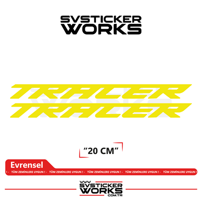 Yamaha Tracer 7 / 9 / GT Uyumlu Yazı Sticker – Yüksek Kalite Özel Kesim Folyo (2li Set)