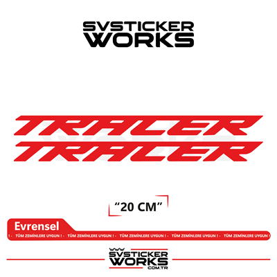 Yamaha Tracer 7 / 9 / GT Uyumlu Yazı Sticker – Yüksek Kalite Özel Kesim Folyo (2li Set)