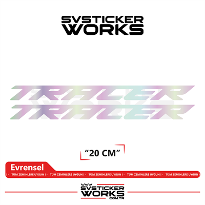Yamaha Tracer 7 / 9 / GT Uyumlu Yazı Sticker – Yüksek Kalite Özel Kesim Folyo (2li Set)