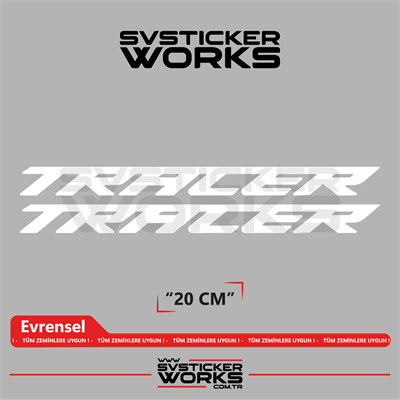 Yamaha Tracer 7 / 9 / GT Uyumlu Yazı Sticker – Yüksek Kalite Özel Kesim Folyo (2li Set)