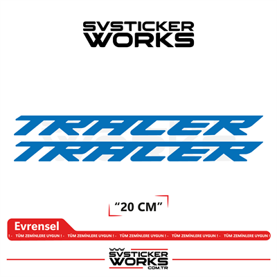 Yamaha Tracer 7 / 9 / GT Uyumlu Yazı Sticker – Yüksek Kalite Özel Kesim Folyo (2li Set)