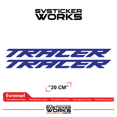 Yamaha Tracer 7 / 9 / GT Uyumlu Yazı Sticker – Yüksek Kalite Özel Kesim Folyo (2li Set)