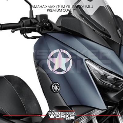 YAMAHA XMAX Yıldız Sticker Yan Grenaj Desen İkili Sticker