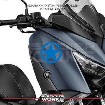 YAMAHA XMAX Yıldız Sticker Yan Grenaj Desen İkili Sticker