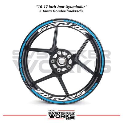Yamaha YZF-R25 Jant Sticker Dış Ve İç Set Sticker Jant Şeridi