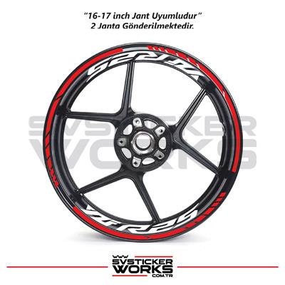 Yamaha YZF-R25 Jant Sticker Dış Ve İç Set Sticker Jant Şeridi
