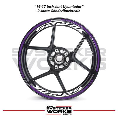 Yamaha YZF-R25 Jant Sticker Dış Ve İç Set Sticker Jant Şeridi