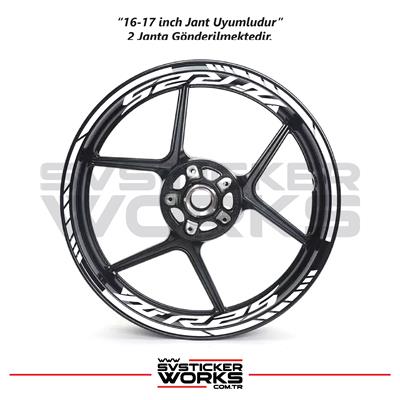 Yamaha YZF-R25 Jant Sticker Dış Ve İç Set Sticker Jant Şeridi