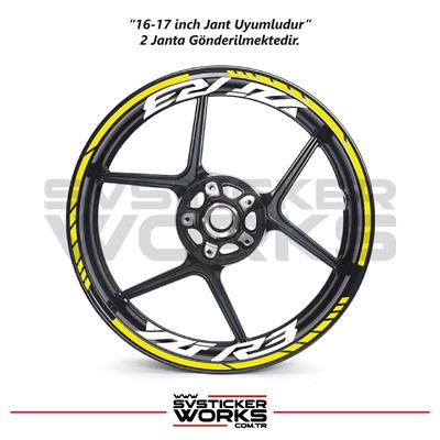 Yamaha YZF-R3 Yazılı Jant Sticker Dış Ve İç Set Sticker Jant Şeridi