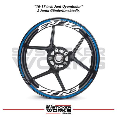 Yamaha YZF-R3 Yazılı Jant Sticker Dış Ve İç Set Sticker Jant Şeridi