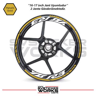 Yamaha YZF-R3 Yazılı Jant Sticker Dış Ve İç Set Sticker Jant Şeridi