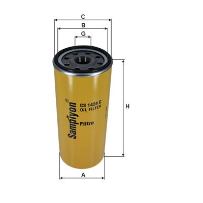 CS1424C | 1R0739 | CATERPILLAR İŞ MAKİNESİ YAĞ FİLTRESİ