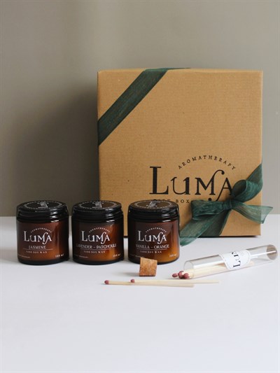 3'lü Aromaterapik Soya Wax Mini Set