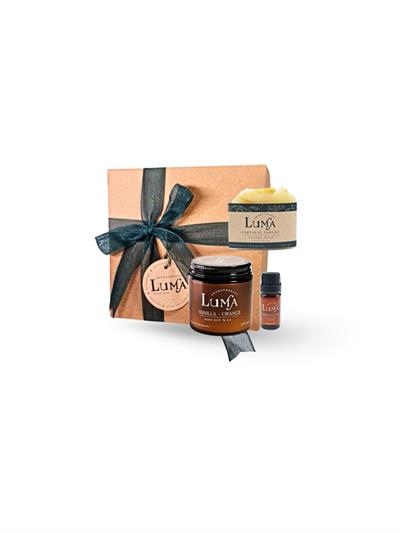 Soulcare Ritüel Mini Hediye Set - Portakal Doğal Sabun, Portakal Uçucu Yağ, Vanilla/Orange Soya Wax Aromaterepik Mum