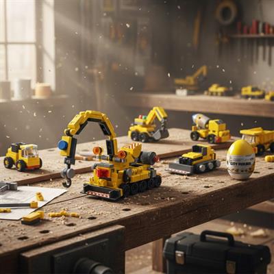 6 in 1 SARI YUMURTA MODEL 45 PARÇA  BLOCK OYUNCAK