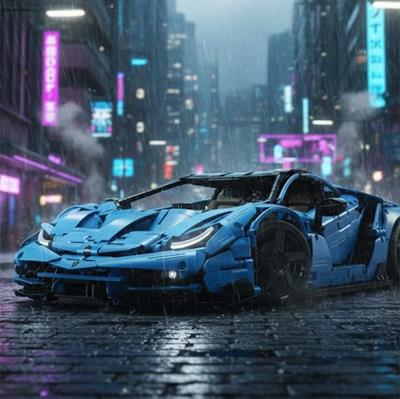 CADA 770-4 Super Car 3842 PARÇA BLOCK OYUNCAK