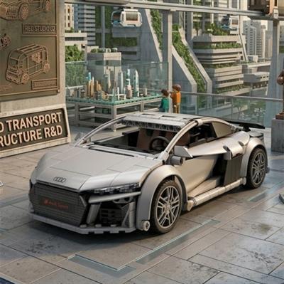 CADA  Audi R8 536 PARÇA BLOCK OYUNCAK