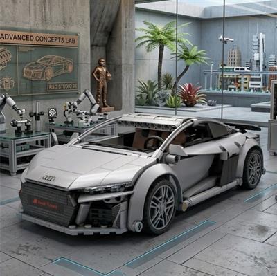 CADA  Audi R8 536 PARÇA BLOCK OYUNCAK