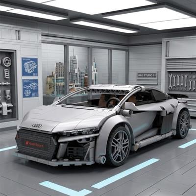 CADA  Audi R8 536 PARÇA BLOCK OYUNCAK