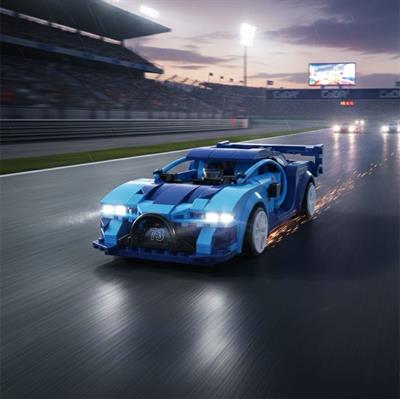 CADA Blue Race Car 325 PARÇA BLOCK OYUNCAK