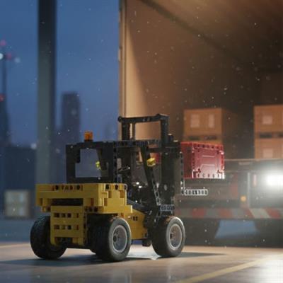 CADA FORKLİFT İŞ MAKİNASI 388 PARÇA  BLOCK OYUNCAK