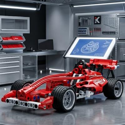 CADA FORMULA YARIŞ ARABASI ÇEK BIRAK  144 PARÇA BLOCK OYUNCAK