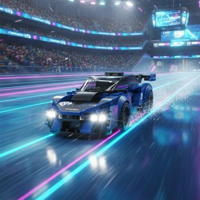 CADA GECE FLAŞI SPOR ARABA 162 PARÇA  BLOCK OYUNCAK