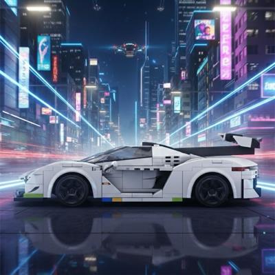 CADA İsveç Hayalet Yarış Arabası 322 PARÇA BLOCK OYUNCAK