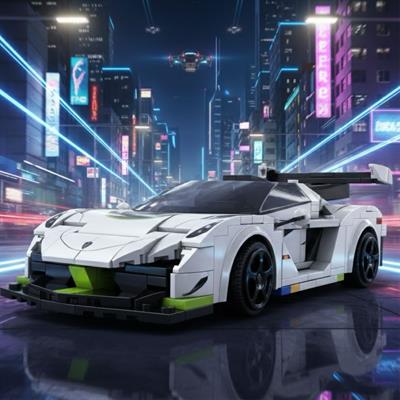 CADA İsveç Hayalet Yarış Arabası 322 PARÇA BLOCK OYUNCAK