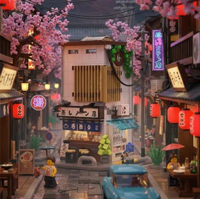 CADA JAPON ÇÖREK DÜKKANI 1108 PARÇA BLOCK OYUNCAK