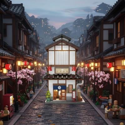 CADA JAPON SOKAK MANZARASI 1195 PARÇA BLOCK OYUNCAK