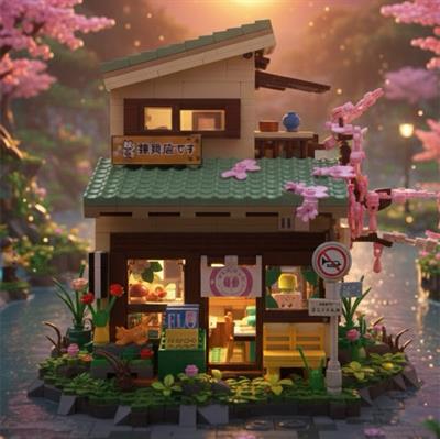 CADA Kittynin Bakkalı 991 PARÇA BLOCK OYUNCAK