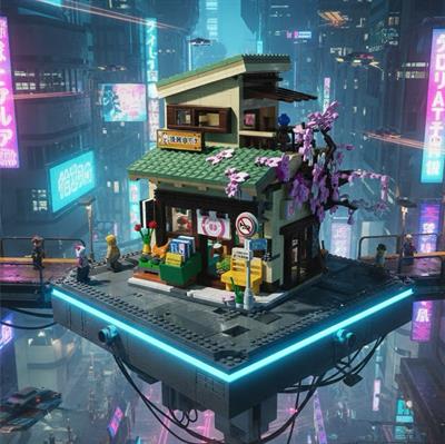 CADA Kittynin Bakkalı 991 PARÇA BLOCK OYUNCAK